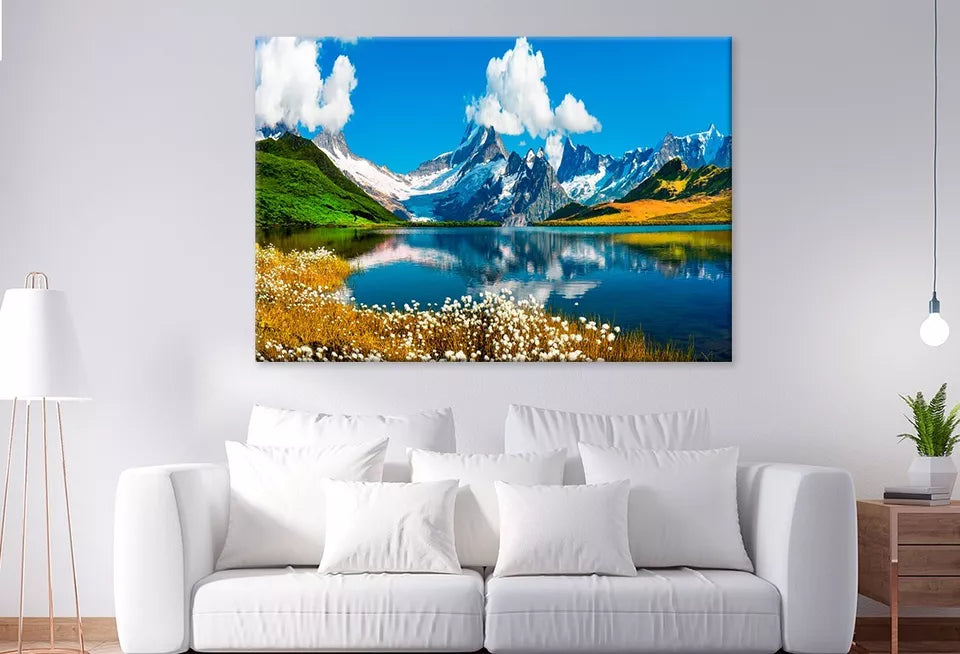 Sunrise View On Bernese Range Wall Art Decor 100% Australian Made - Bella Home Decor