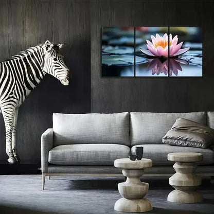 3pcs Nature's Beauty Reflected in Stillness Wall Art Set Canvas Unframed - High Quality Print 100% Australian Made Wall Canvas