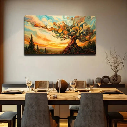 Bohemian Modern Spray Wall Art Canvas Office Home Room Framed 120x60cm
