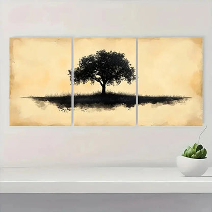 3pcs Abstract Sketch Shepherd Tree RT    Wall Art Set Canvas Framed 60x90cm - High Quality Print 100% Australian Made Wall Canvas Ready to Hang - Bella Home Decor
