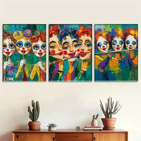 3 PCS Modern Mystical Forest Wrapped Wall Art Set Canvas Unframed - High Quality Print 100% Australian Made Wall Canvas - Bella Home Decor