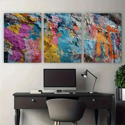 3pcs Continuous Décor Berlin Travel Perfect Wall Art Set Canvas Framed 50x70cm - High Quality Print 100% Australian Made Wall Canvas Ready to Hang - Bella Home Decor