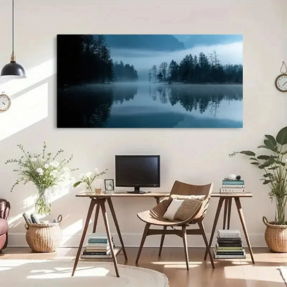 Spring & Winter Season Nature Wall Art Canvas Office Home Room Framed 120x60cm