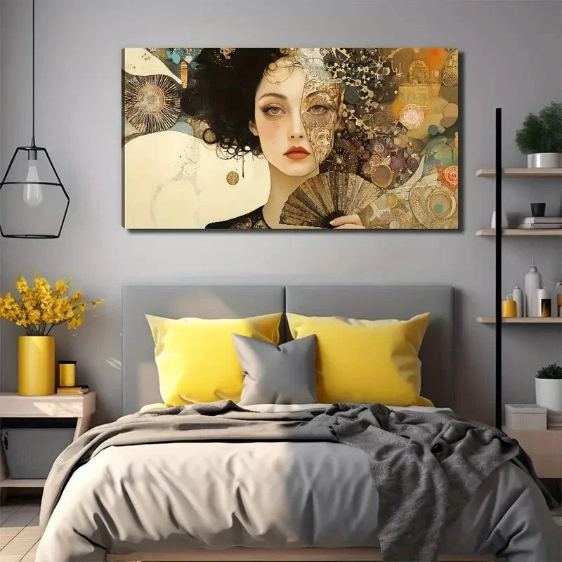 Elegant Women Perfect Wall Art Canvas Office Home Room Framed 120x60cm
