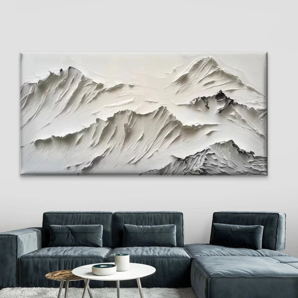 Abstract Mountain Landscape Wall Art Canvas Office Home Room Framed 120x60cm