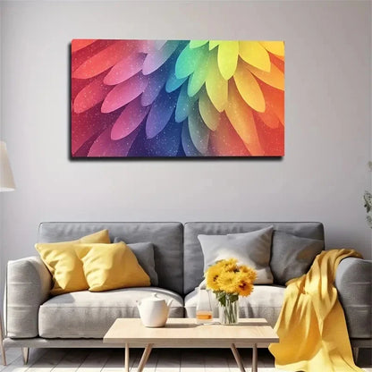 Colorful Leaves Decorative Wall Art Canvas Office Home Room Framed 120x60cm