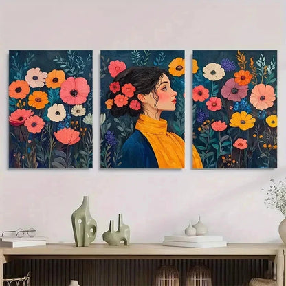 3pcs Woman By Henri Matisse Modern Perfect Wall Art Set Canvas Framed 60x90cm - High Quality Print 100% Australian Made Wall Canvas Ready to Hang