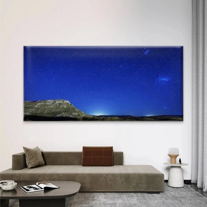 Starry Night Scene Wall Art Canvas Office Home Room Framed 120x60cm