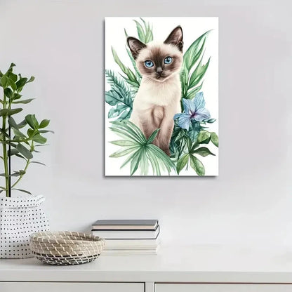 Adorable Floral & Greenery Design Painting 40x60cm Metal Print Ready to Hang - Bella Home Decor
