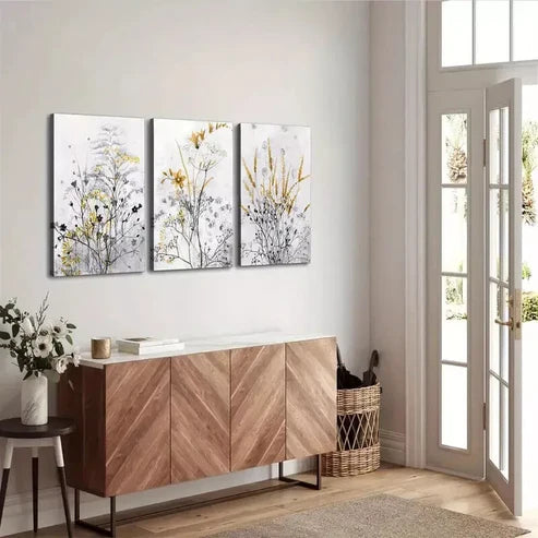 3pcs Bohemian Rustic Farmhouse Canvas Framed 60x90cm - High Quality Print 100% Australian Made Wall Canv - Bella Home Decor