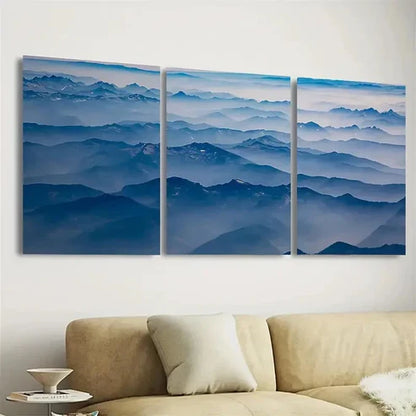 3pcs Mount BakerSnoqualmie National Forest  Wall Art Set Canvas Unframed - High Quality Print 100% Australian Made Wall Canvas - Bella Home Decor