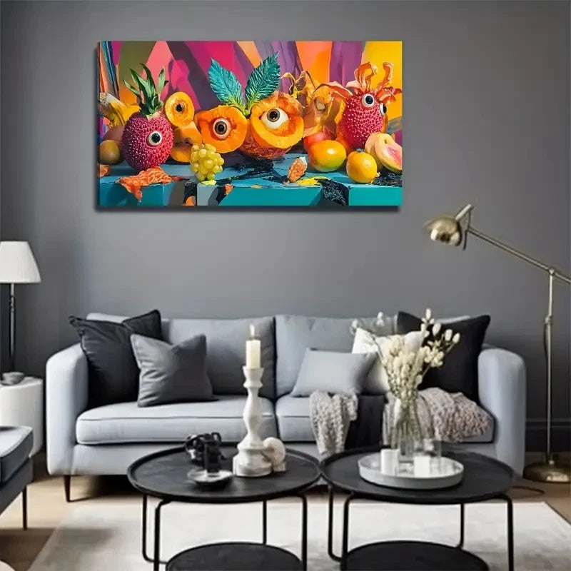 Modern Bohemian Fruit Perfect Wall Art Canvas Office Home Room Framed 120x60cm