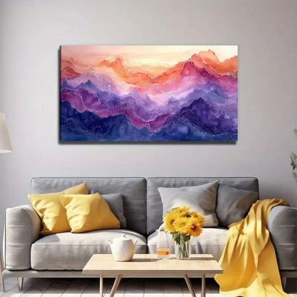 Color Mountain Decorative Wall Art Canvas Office Home Room Framed 120x60cm