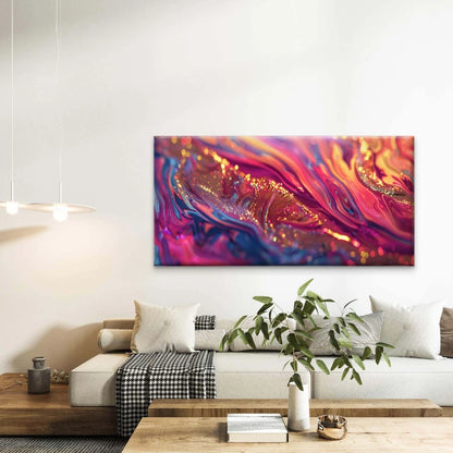 Colorful Rainbow Abstract Art Wall Art Canvas Office Home Room Framed 120x60cm - Bella Home Decor