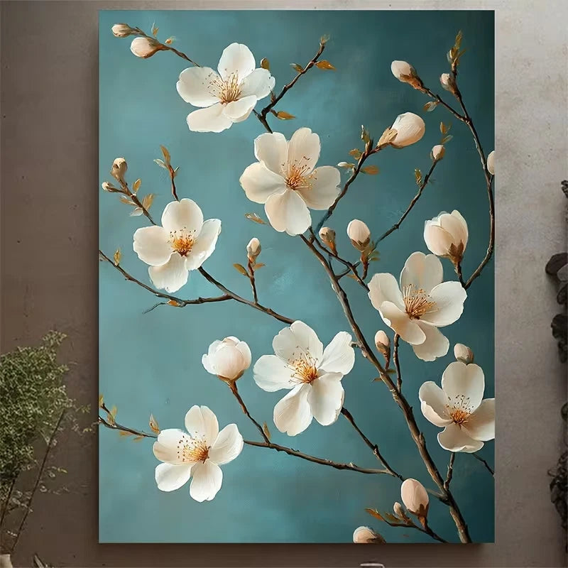The Branches Of Blooming Cherry Tree Metal Print Ready to Hang