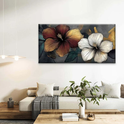 The Midnight Garden's Breath Wall Art Canvas Office Home Room Framed 120x60cm
