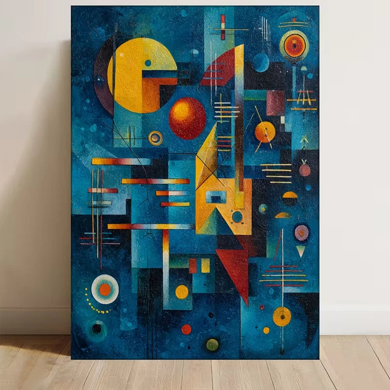 Kandinsky-Inspired Abstract Art Metal Print Ready to Hang