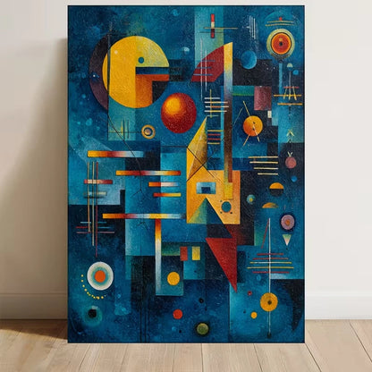 Kandinsky-Inspired Abstract Art Metal Print Ready to Hang