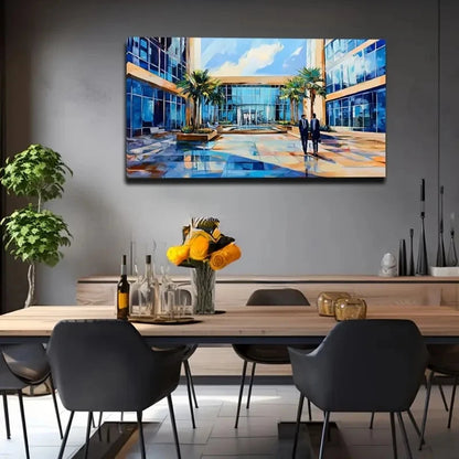Elegant Leisure Area Exquisite Wall Art Canvas Office Home Room Framed 120x60cm
