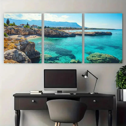 3pcs Cyprus Travel Nature Beauty Perfect Wall Art Canvas Unframed/Framed - Bella Home Decor