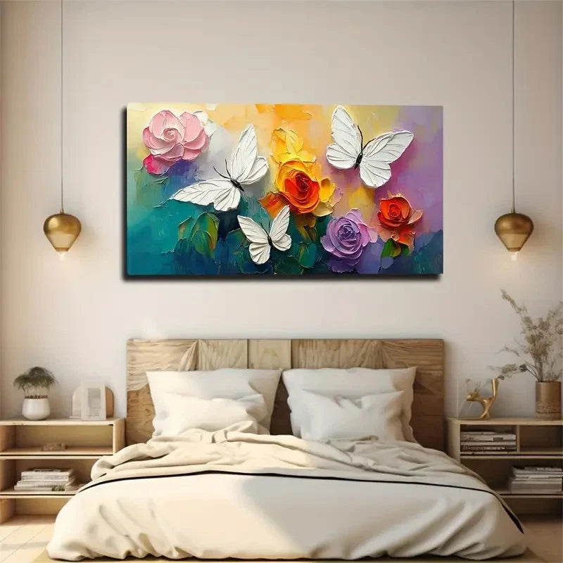 Layers Of Petals Creative Wall Art Canvas Office Home Room Framed 120x60cm