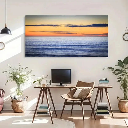 Deco Retro Style Landscape Wall Art Canvas Office Home Room Framed 120x60cm - Bella Home Decor
