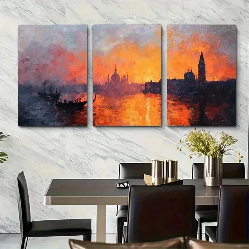 3pcs Vintage Signed Barbara Meade Peerag Perfect Wall Art Set Canvas Framed 50x70cm - High Quality Print 100% Australian Made Wall Canvas Ready to Hang