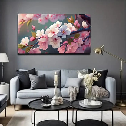 Beautiful Plum Blossom Wall Art Canvas Office Home Room Framed 120x60cm
