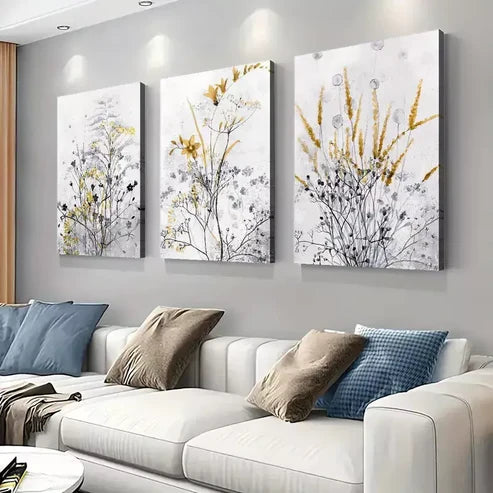 3pcs Bohemian Rustic Farmhouse Canvas Framed 60x90cm - High Quality Print 100% Australian Made Wall Canv - Bella Home Decor