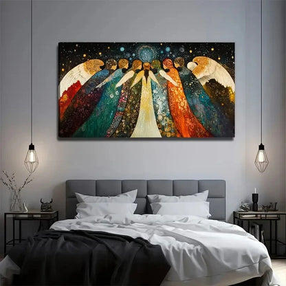 Abstract Dream Angel Wall Art Canvas Office Home Room Framed 120x60cm