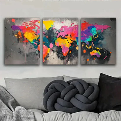 3pcs Abstract Colorful Wall Art Canvas Unframed – High Quality Print 100% Australian Made Wall Canvas (Copy)