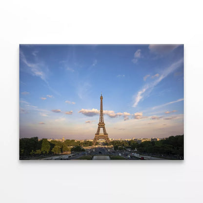 Vibrant Eiffel Tower At Sunset Wall Art Decor 100% Australian Made - Bella Home Decor
