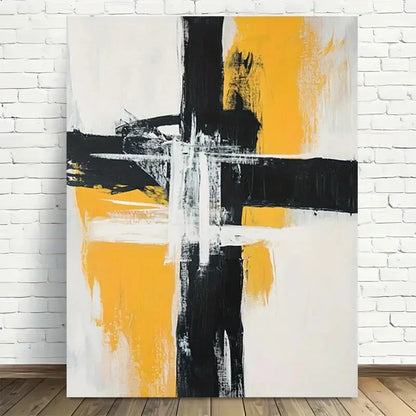Beautiful Modern Minimalist Abstract Painting 40x60cm Metal Print Ready to Hang - Bella Home Decor