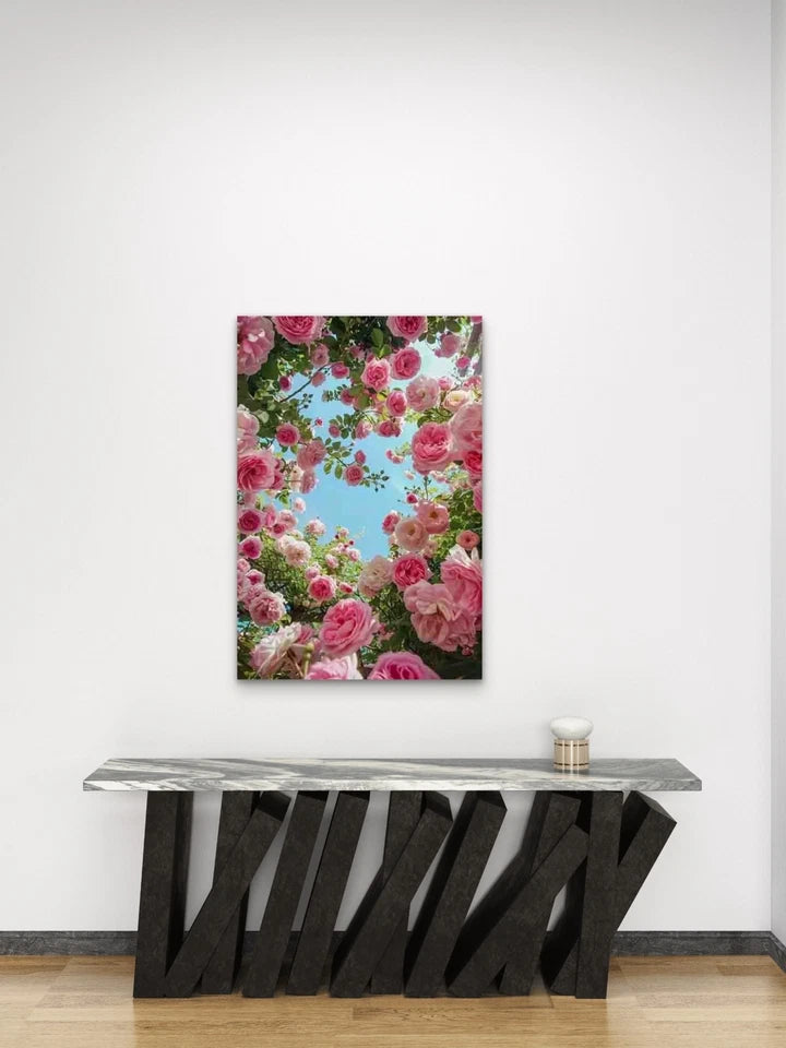 Elegant Rose Canopy Metal Print Ready to Hang