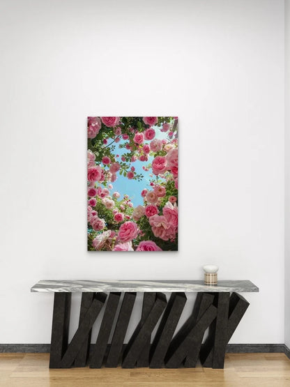 Elegant Rose Canopy Metal Print Ready to Hang