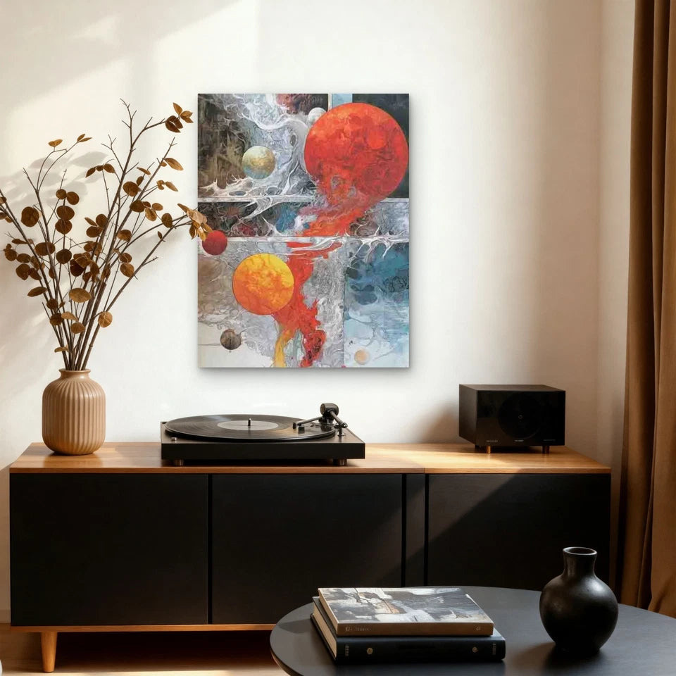 Abstract Art for Genesis 60x90cm Metal Print Ready to Hang