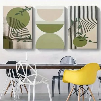 3pcs three-piece painting with geometricWall Art Set Canvas Unframed - High Quality Print 100% Australian Made Wall Canvas