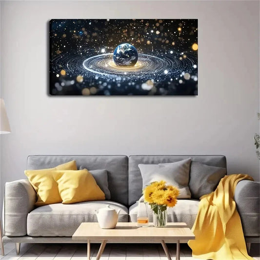 Galaxy Modern Minimalist Wall Art Canvas Office Home Room Framed 120x60cm