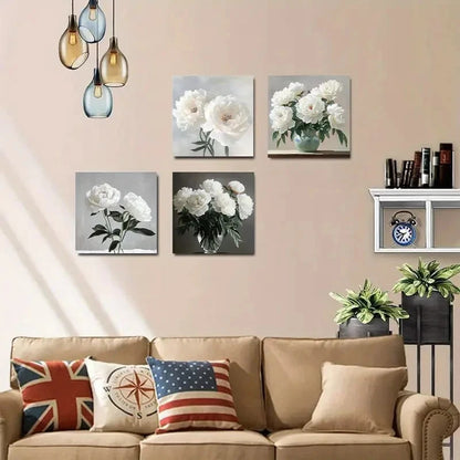 4pcsEssence FloralWall Art Canvas Framed