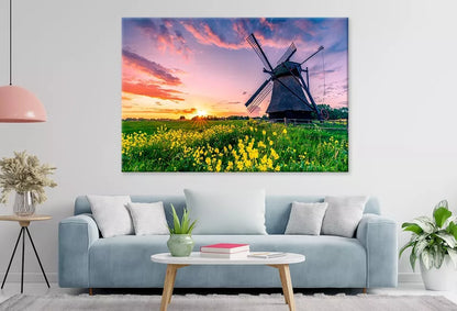 Water Scoop Mill In East Friesland Wall Art Decor 100% Australian Made - Bella Home Decor