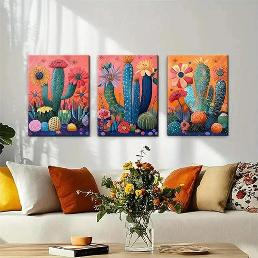 3pcs Elemental Goddess Nature Abstract Perfect Wall Art Set Canvas Framed 50x70cm - High Quality Print 100% Australian Made Wall Canvas Ready to Hang