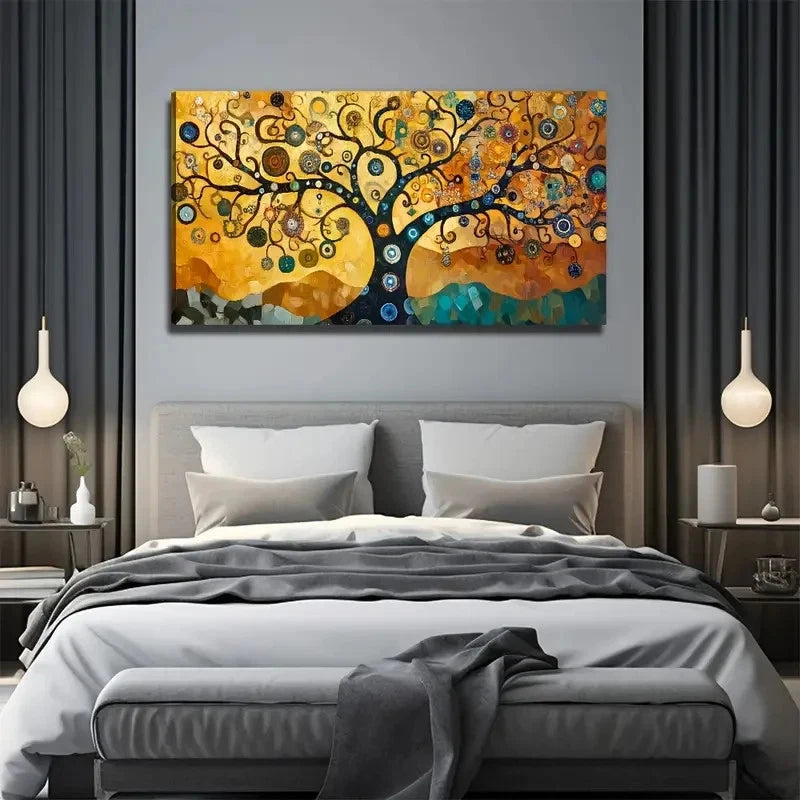 The Tree Of Life Perfect Wall Art Canvas Office Home Room Framed 120x60cm