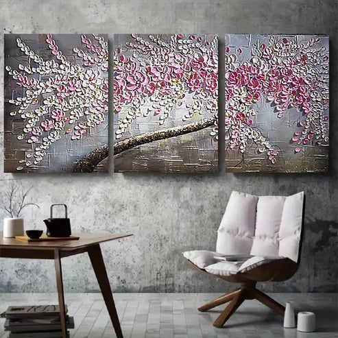 3pcs Flower Botanical Fantasy Watercolor Wall Art Canvas Unframed - High Quality Print 100% Australian Made Wall Canvas - Bella Home Decor