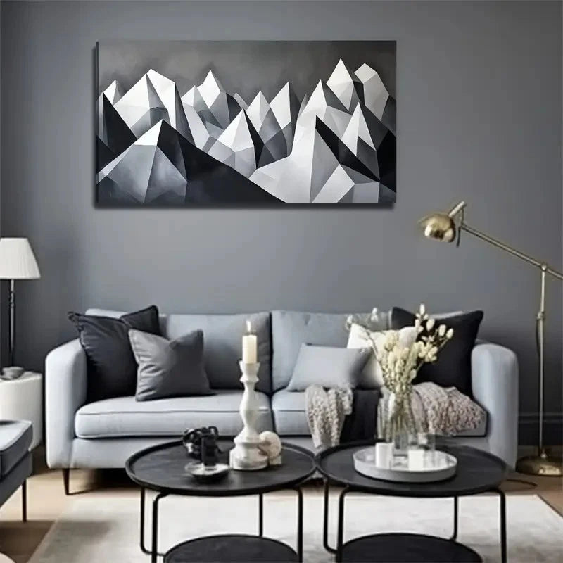 Imaginative Mountain Wall Art Canvas Office Home Room Framed 120x60cm