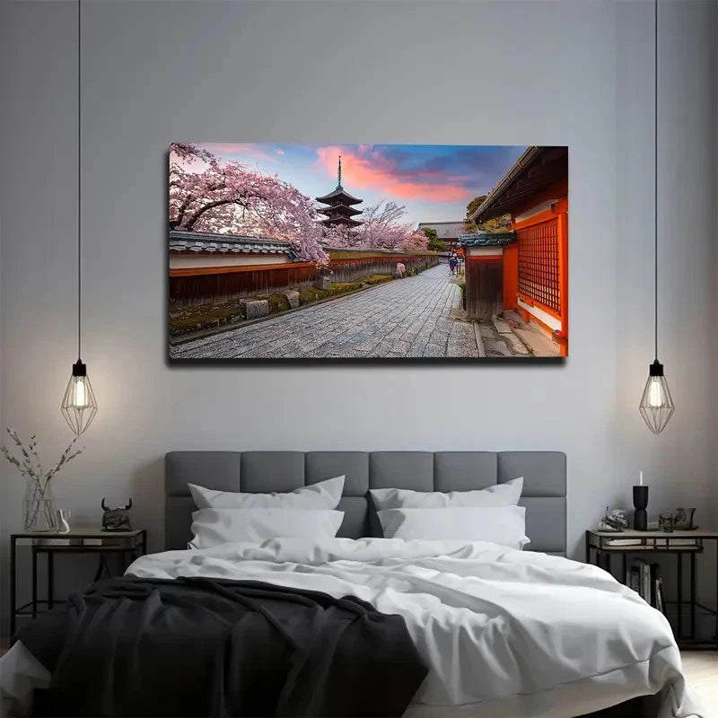 Exquisite Design Japanese Wall Art Canvas Office Home Room Framed 120x60cm