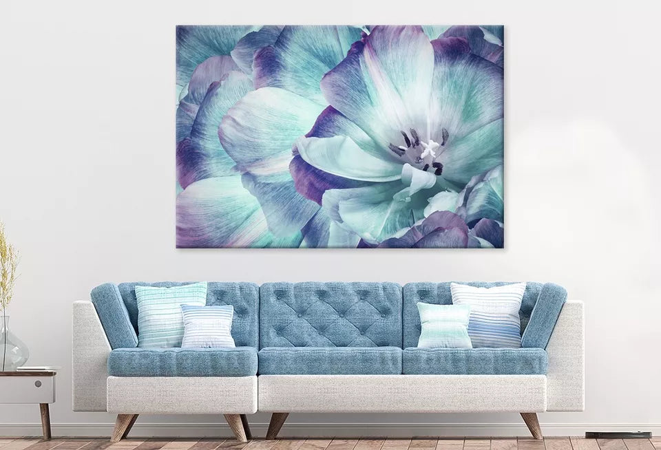 Elegant Tulip Flower And Close up  Wall Art Decor 100% Australian Made - Bella Home Decor