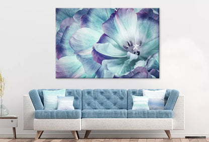 Elegant Tulip Flower And Close up  Wall Art Decor 100% Australian Made - Bella Home Decor