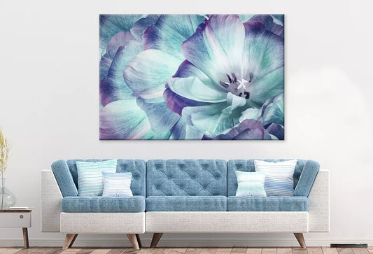 Elegant Tulip Flower And Close up  Wall Art Decor 100% Australian Made - Bella Home Decor