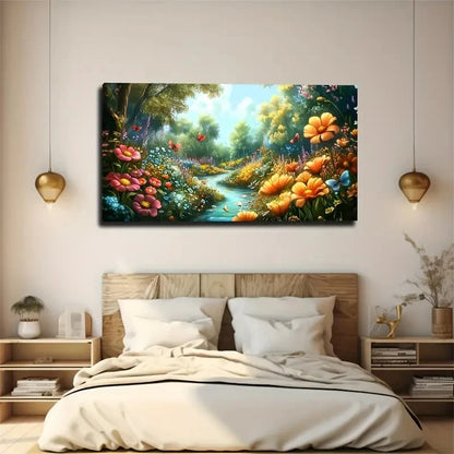 Life And Nature Scene Natural Wall Art Canvas Office Home Room Framed 120x60cm