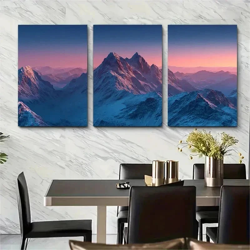 3pcs Sunrise View Nature Scenery Perfect Wall Art Set Canvas Framed 50x70cm - High Quality Print 100% Australian Made Wall Canvas Ready to Hang
